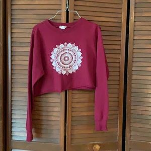 Long sleeve crop top